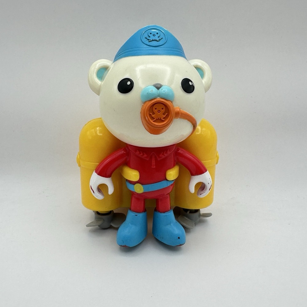 Disney Octonauts Captain Barnacles Wind-Up Bath Toy 5" Works 2013 Nostalgia
